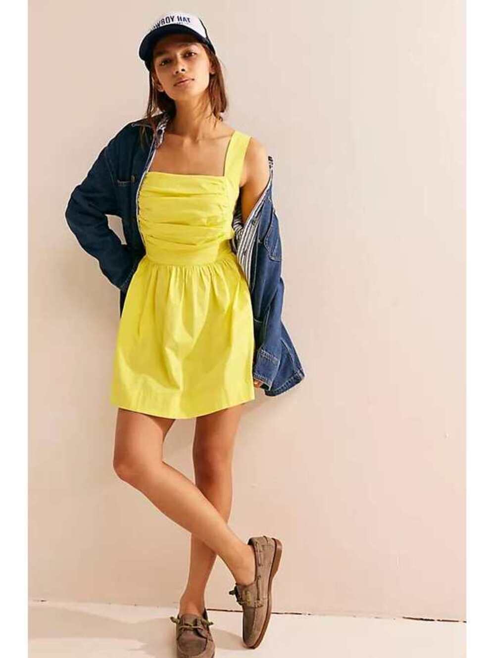 Free People "Meet me in maui" yellow sundress XS